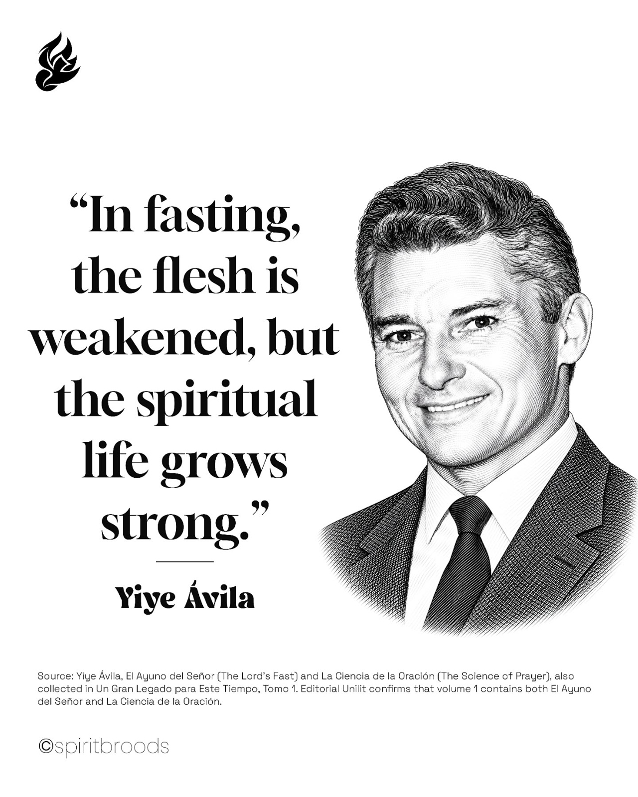 Yiye Ávila quote card 3. Original Spirit Broods artwork.